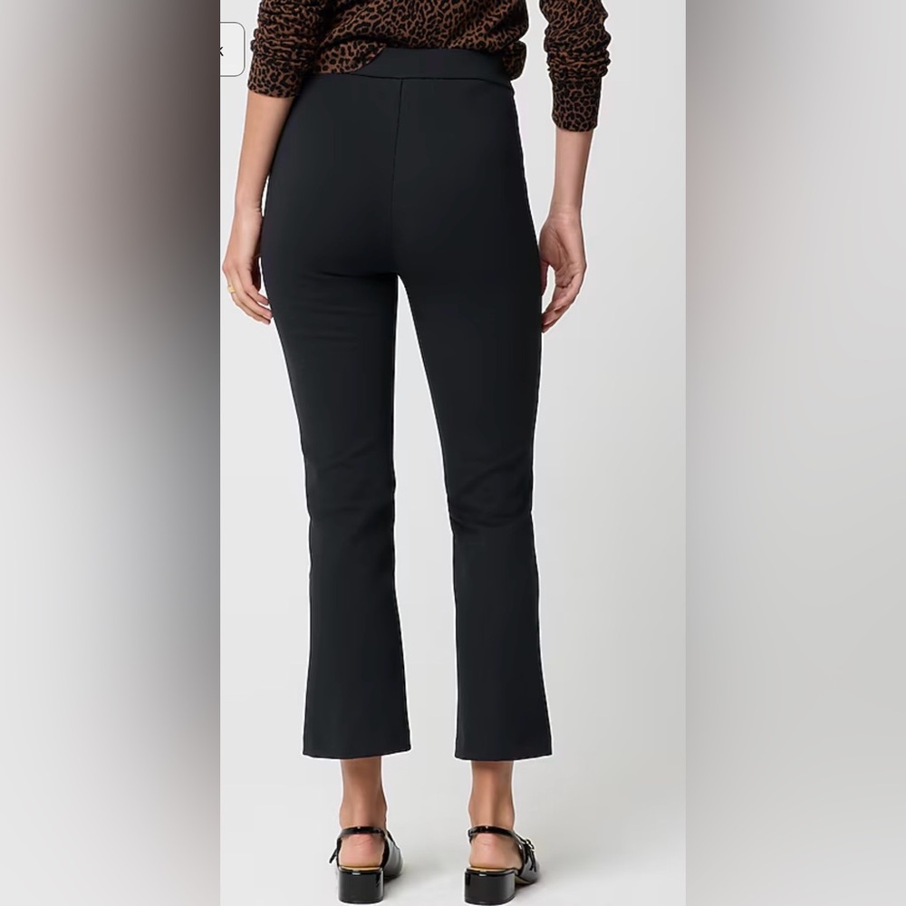 *NWT J Crew Factory black ponte cropped pull-on pants womens 6 - Picture 4 of 8